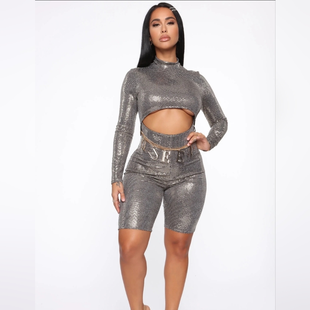 Silver romper